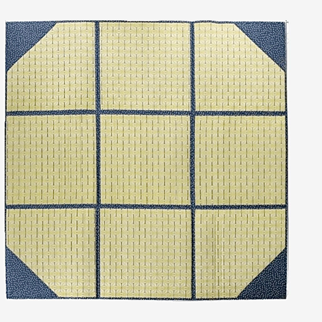 Japanese Iris Carpets For Living Room Children Room Natural Rushes Straw Tatami Mat Rug Home Decor Parlor Floor Rugs 200cm * 200cm Large Carpet Trend